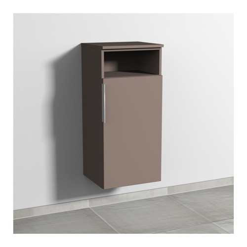 Bild von Sanipa 3way Mittelschrank mit 1 Tür und 1 offenem Fach, Taupe-Matt