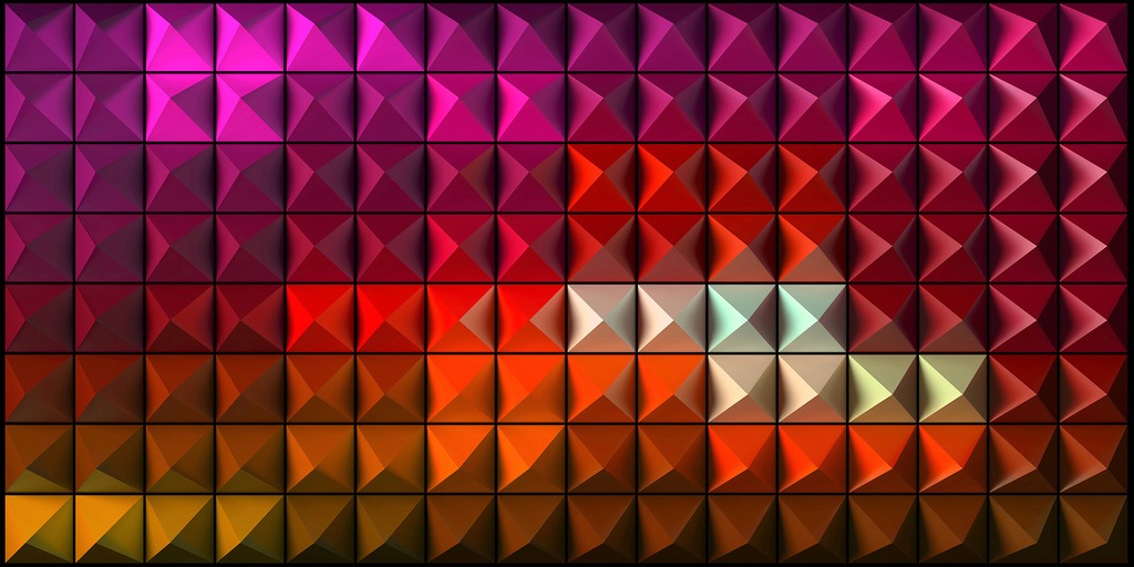 Bild von Architects Paper Fototapete Colourfull 3D Blocks, (Set, 5 St), Vlies, Wand, Schräge