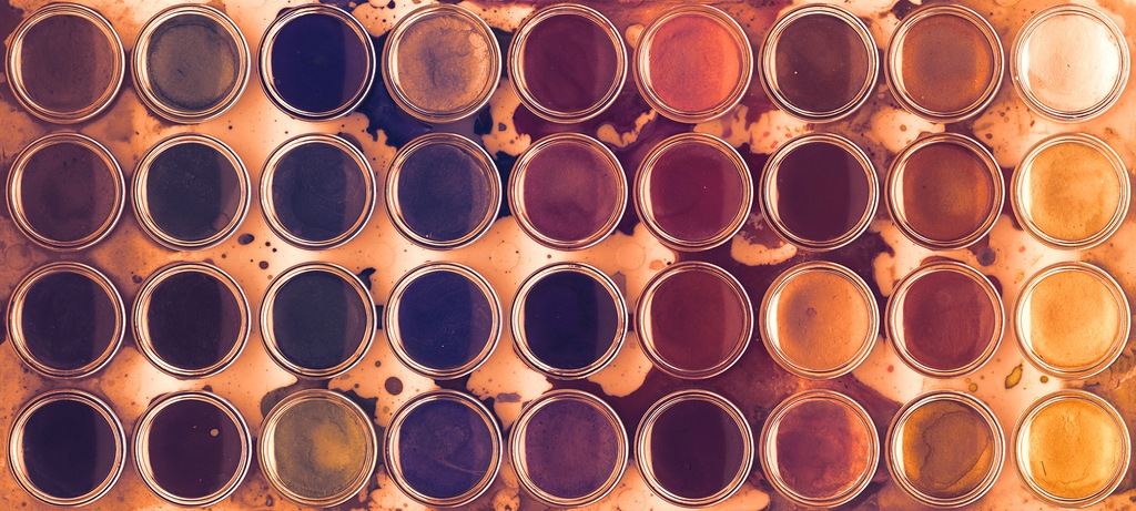 Bild von Architects Paper Fototapete "Atelier 47 Paint box 1", abstrakt, Vlies, Wand, Schräge, Decke