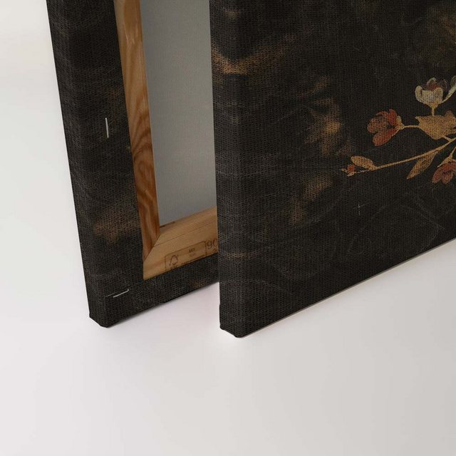 Bild von Bricoflor Leinwandbild Blumen Im Vintage Stil Gobelin Bild Stillleben Nostalgisch Für Wohnzimmer Und Esszimmer Wandbild 120X80 Cm