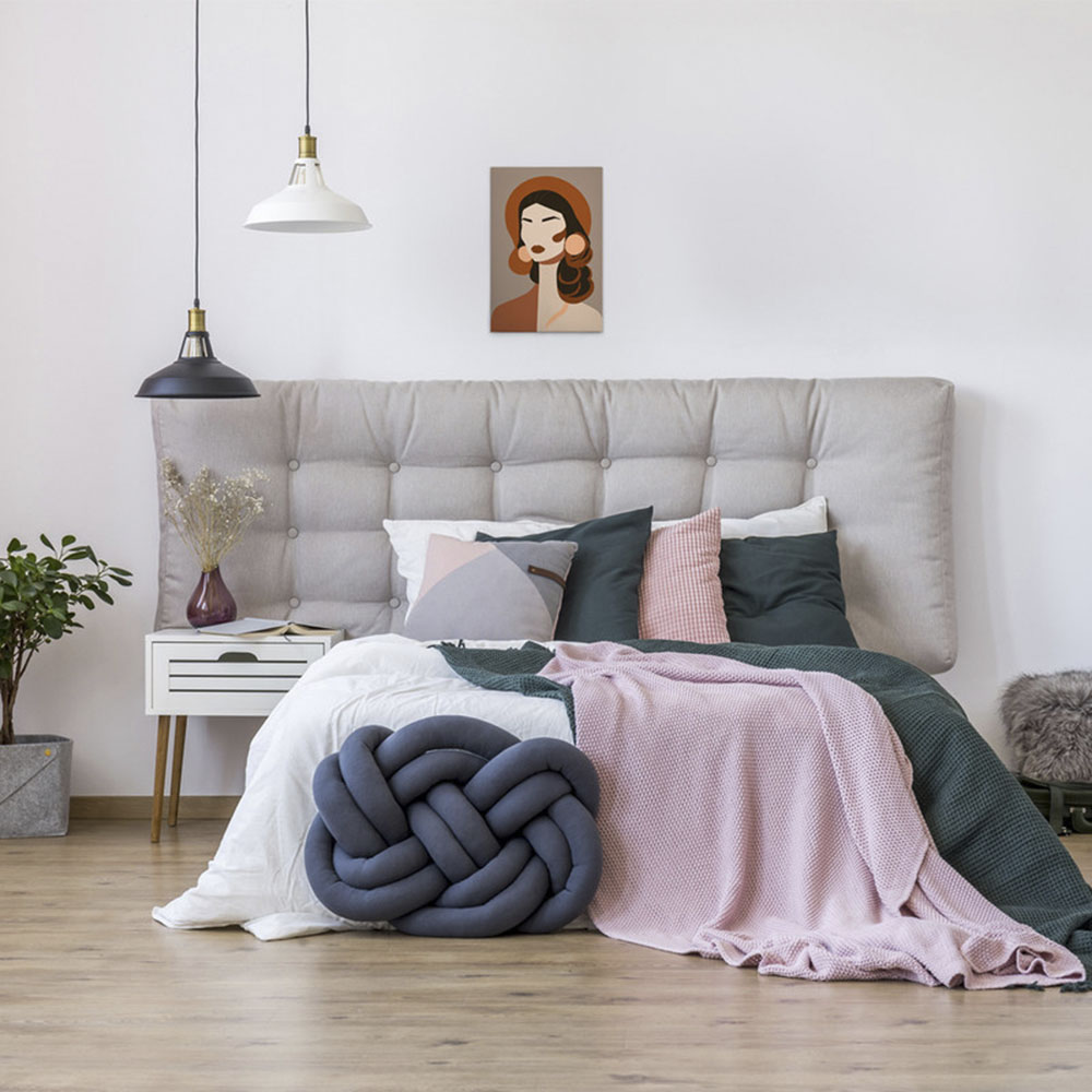 Bild von A.S. Création Leinwandbild "Diva - Wandbild Braun Grau Beige Keilrahmen Kunst modern", Personen, (1 St.), Canvas Frau Leinwand Abstrakt Wandkunst Schlafzimmer Personen Glamour
