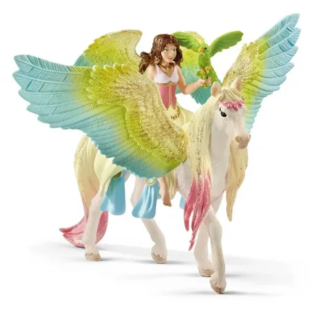 Bild von Schleich® Spielfigur Schleich Bayala Surah mit Glitzer-Pegasus, Spielfigur