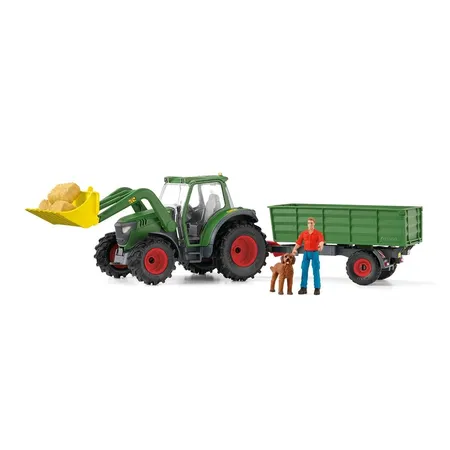 Bild von Schleich® Spielwelt FARM WORLD, Traktor mit Anhänger (42608)