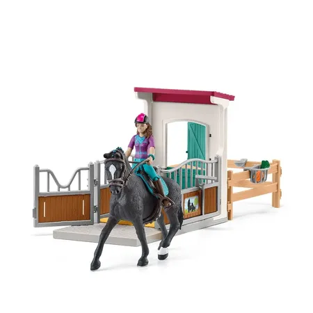Bild von Schleich Spielfigur Horse Club Pferdebox mit Lisa & Storm