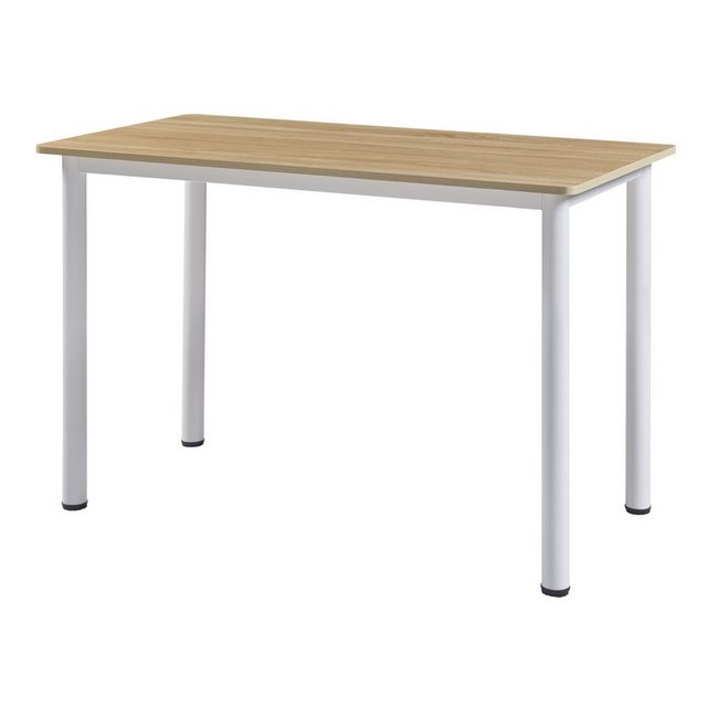 Bild von [en.casa] Esstisch Tammela für 4 Personen 120 x 60 cm Esszimmertisch rechteckige Tischplatte Küchentisch Eiche-Optik Stahlbeine