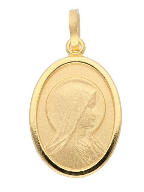 Bild von Adelia´s Kettenanhänger 585 Gold Anhänger Madonna, Goldschmuck für Damen