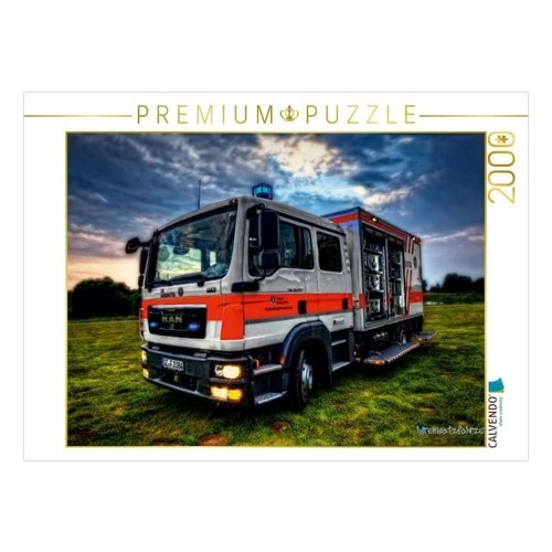 Bild von CALVENDO Puzzle Gerätewagen Sanität Johanniter – 2000 Teile Foto-Puzzle