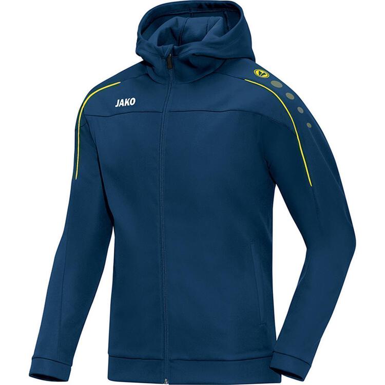 Bild von JAKO Kinder Basic-kapuzen-jacke Classico, nightblue/citro, 128, 6850