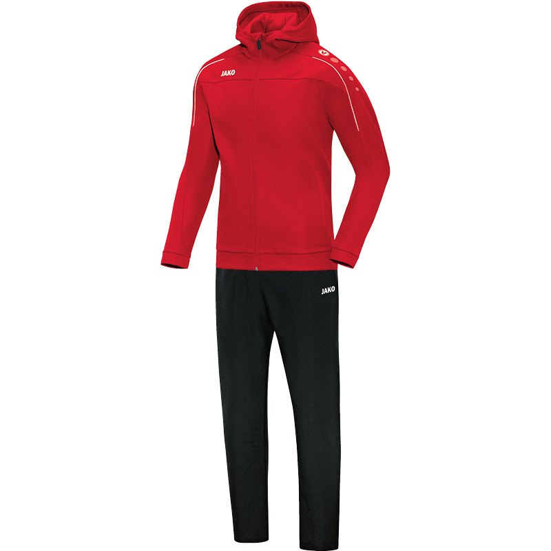 Bild von Jako Pr?sentationsanzug Classico mit Kapuze rot M9650 01 Gr. 3XL