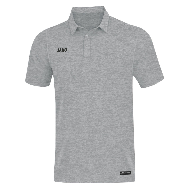 Bild von JAKO Herren Polos Polo Premium Basics, grau meliert, S, 6329