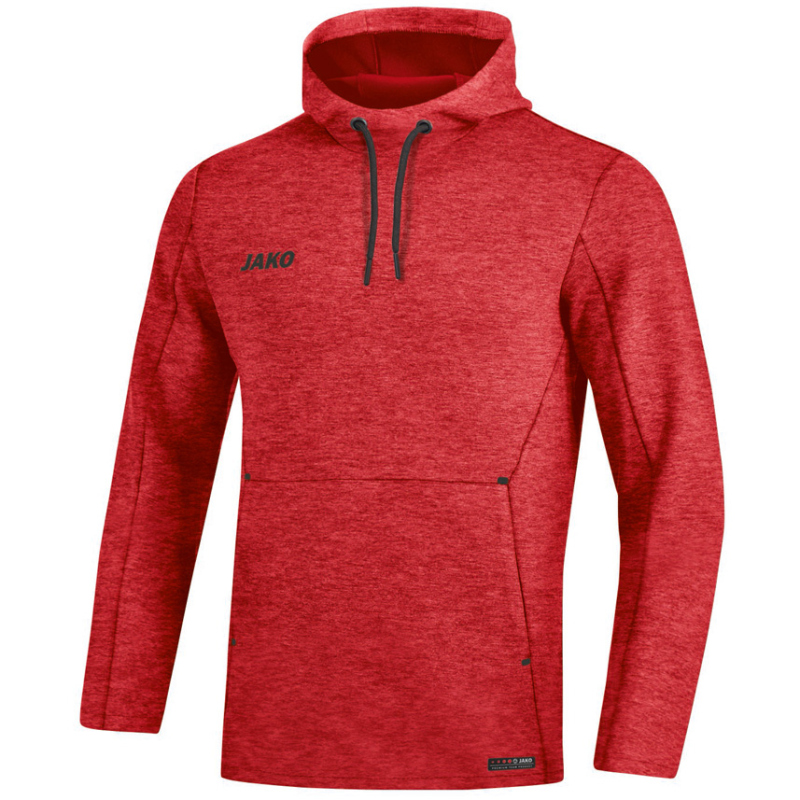 Bild von Jako Kapuzensweat Premium Basics rot meliert 6729 01 Gr. XXL