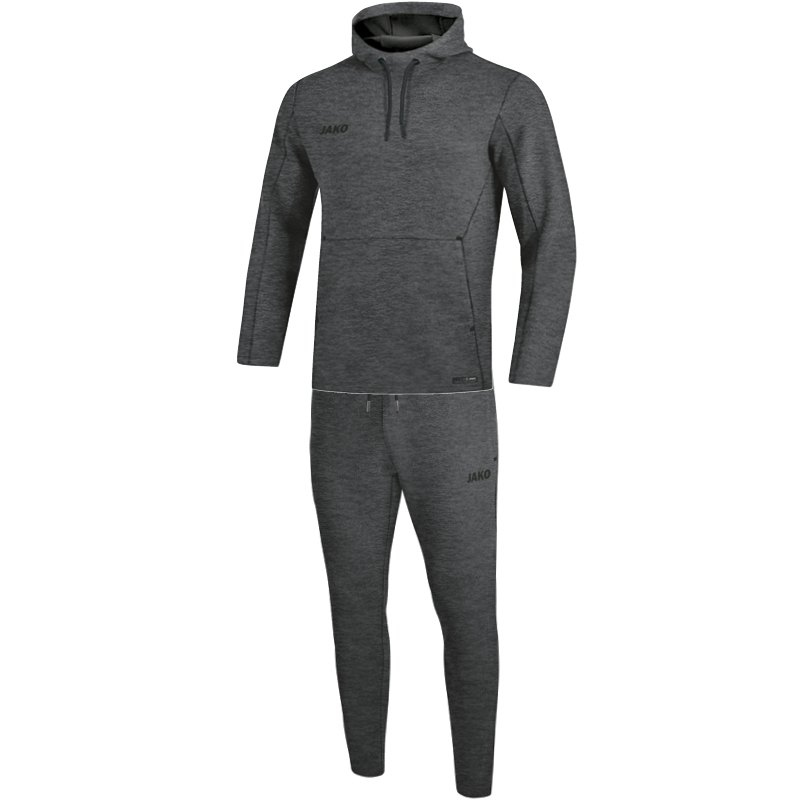 Bild von JAKO Damen Jogginganzug Premium Basics mit Kapuzensweat, anthrazit meliert, 34, M9629