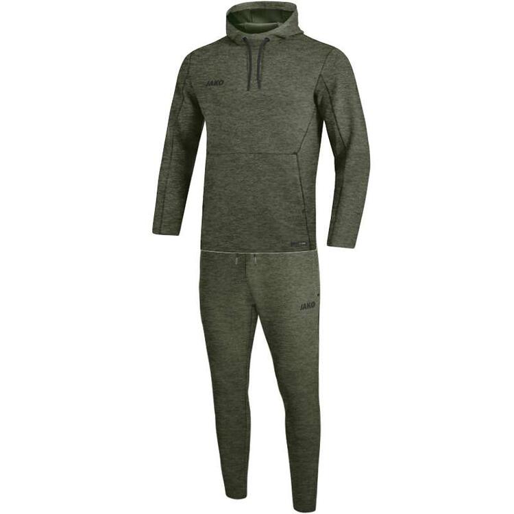 Bild von JAKO Tracksuit Premium Basics mit Kapuzensweat (M9629) khaki meliert