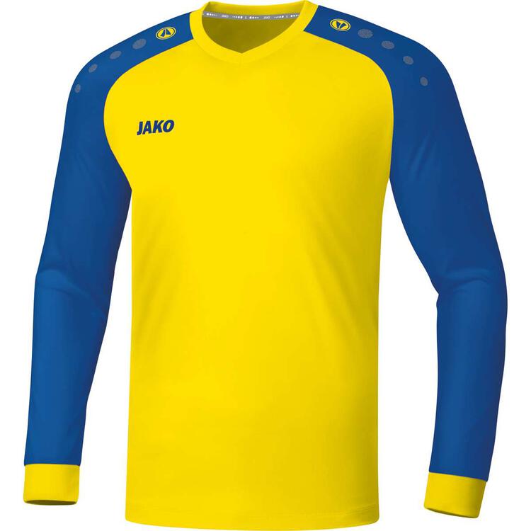 Bild von JAKO Kinder Trikot Champ 2.0 LA, citro/sportroyal, 140, 4320