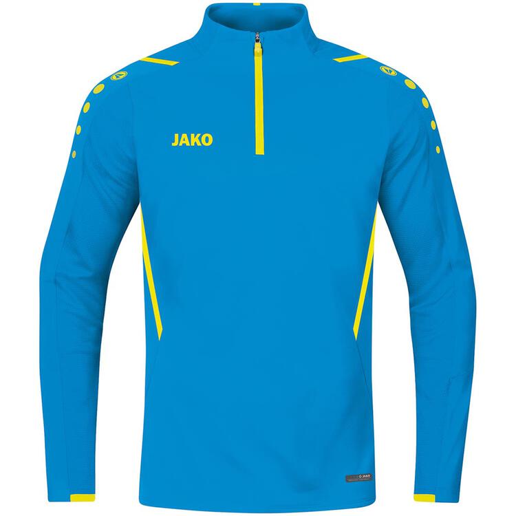 Bild von JAKO Challenge Sweatshirt mit 1/4-Reißverschluss Kinder JAKO blau/neongelb 152