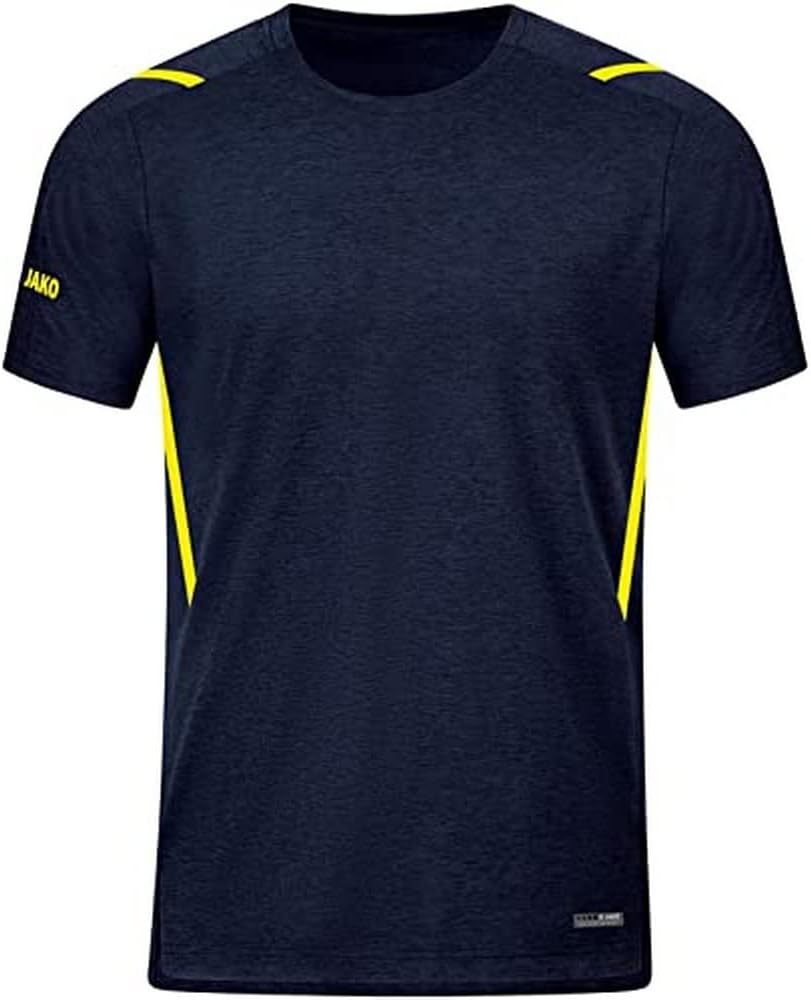 Bild von JAKO Challenge Trainingsshirt Kinder marine meliert/neongelb 164