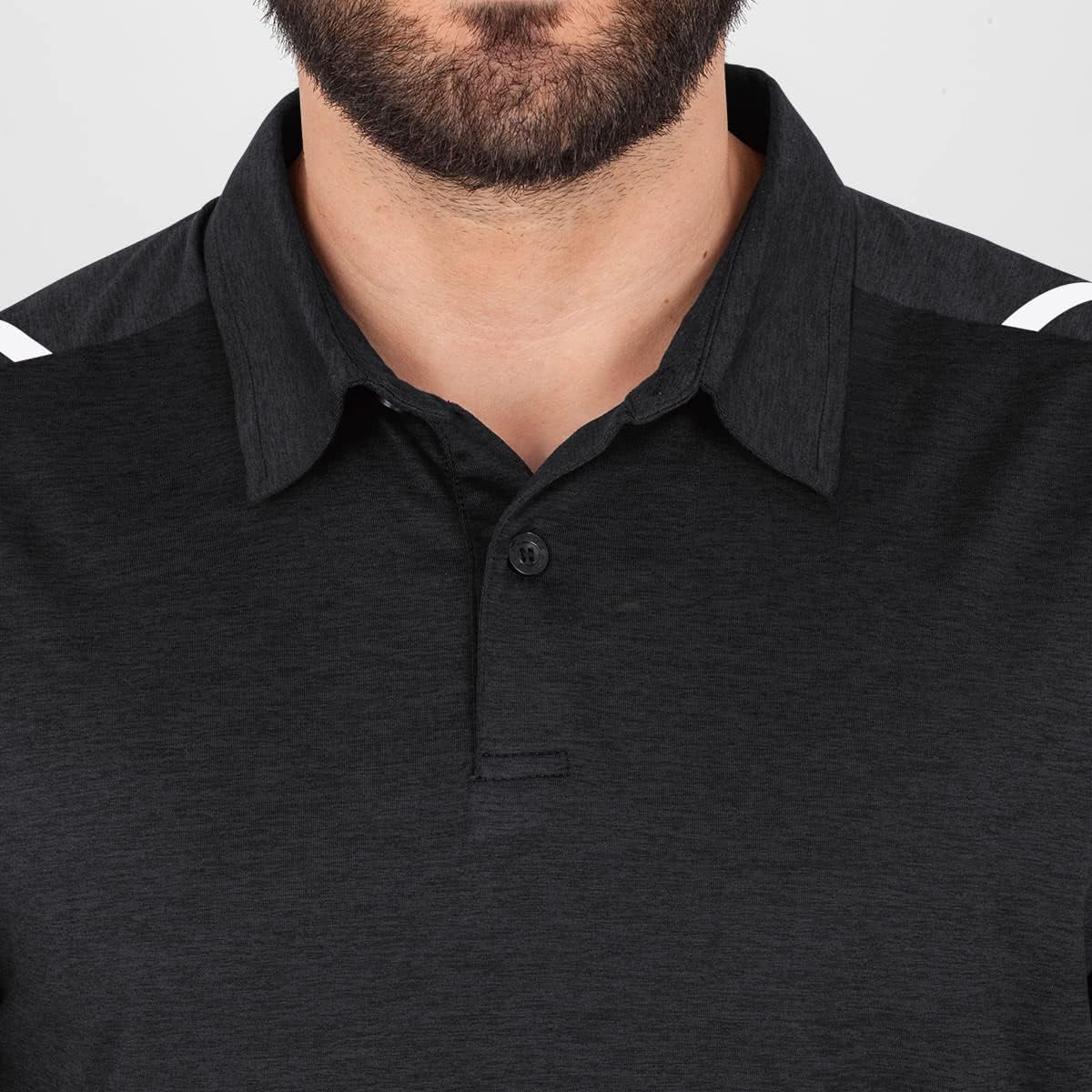 Bild von JAKO Herren Poloshirt Challenge, Marine-Meliert/Maroon, XL