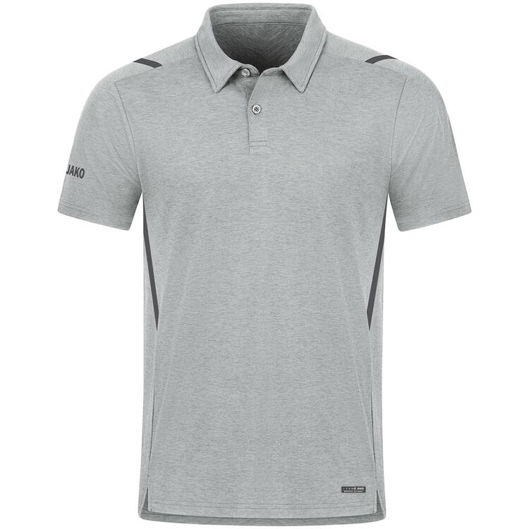 Bild von JAKO Herren Poloshirt Challenge, Hellgrau-Meliert/Anthra Light, S