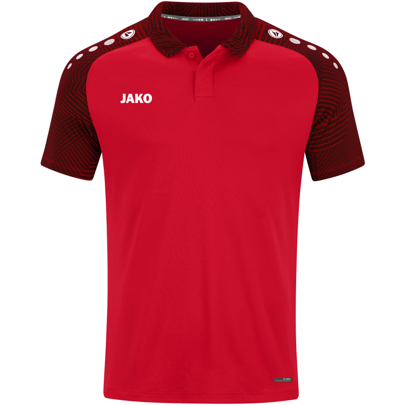 Bild von JAKO Kinder Poloshirt Performance, Rot/Schwarz, 140