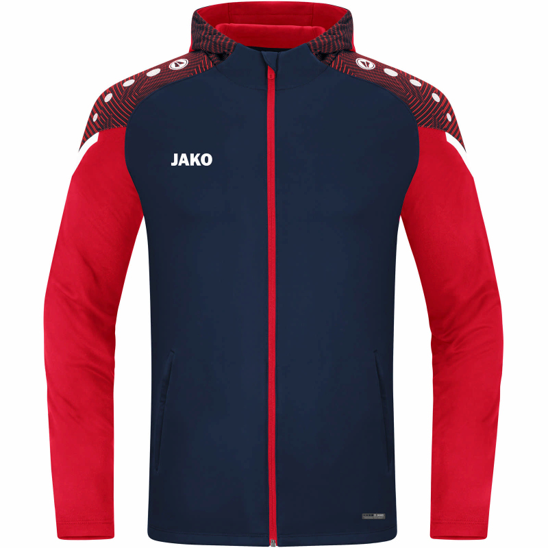 Bild von JAKO Performance Kapuzenjacke Damen marine/rot 40