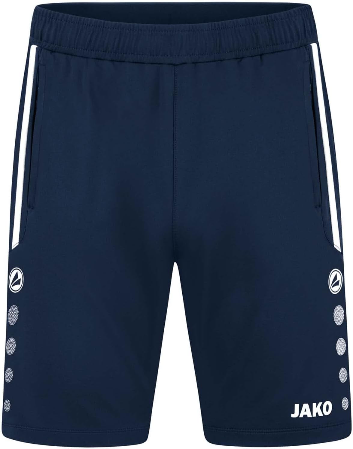 Bild von JAKO Kinder Trainingsshorts Allround, Marine/Neongelb, 164