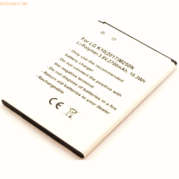 Bild von AGI Akku für LG Electronics K425 Li-Pol 3,8 Volt 2200 mAh weiß. Handy-Akku 2200 mAh (3.8 V)