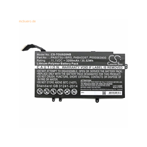 Bild von Toshiba Satellite U920T-119 Akku – leistungsstarker Li-Pol Ersatzakku