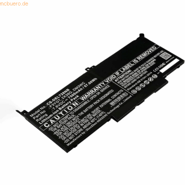 Bild von AGI 114983 - Akku - DELL - 0F3YGTY (7500 mAh), Notebook Akku, Schwarz