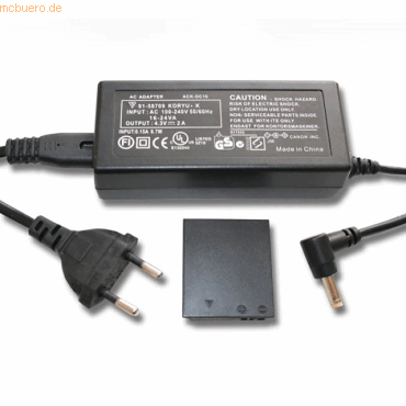 Bild von AGI Netzteil-Kuppler kompatibel mit Canon ACK-DC90, Kamera Stromversorgung, Schwarz