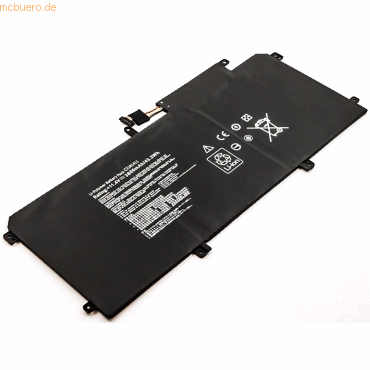 Bild von AGI Akku kompatibel mit Asus ZenBook UX305FA-FB003T - Akku - 3.800 mAh (1 Zellen, 3800 mAh), Notebook Akku, Schwarz