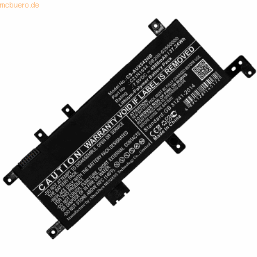 Bild von AGI Akku kompatibel mit Asus R542UQ-DM252T - Akku - 4.900 mAh (4900 mAh), Notebook Akku, Schwarz