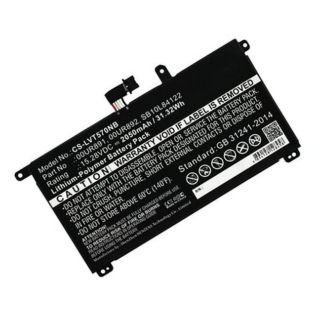 Bild von AGI Akku kompatibel mit Lenovo SB10L84122 (2050 mAh), Notebook Akku, Schwarz