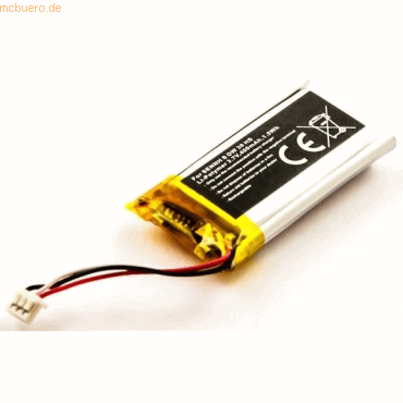 Bild von AGI Akku für Sennheiser IMPACT SDW 60 HS Li-Pol 3,7 Volt 400 mAh schwarz. Akku 400 mAh (3.7 V)