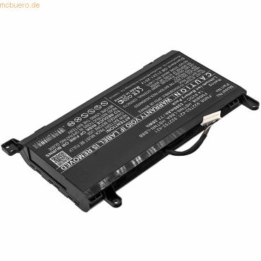 Bild von AGI Akku kompatibel mit HP Omen 17-AN012NP (5300 mAh), Notebook Akku, Schwarz