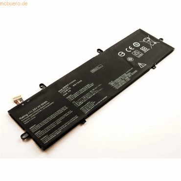 Bild von AGI Akku kompatibel mit Asus ZenBook Flip 13 UX362FA-EL232T (1 Zellen, 4250 mAh), Notebook Akku, Schwarz