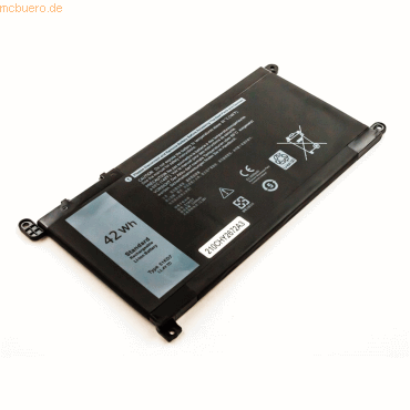 Bild von AGI Akku kompatibel mit Dell Y07HK (1 Zellen, 3400 mAh), Notebook Akku, Schwarz