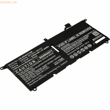 Bild von AGI Akku kompatibel mit Dell XPS 13-9370-D1705S (6300 mAh), Notebook Akku, Schwarz
