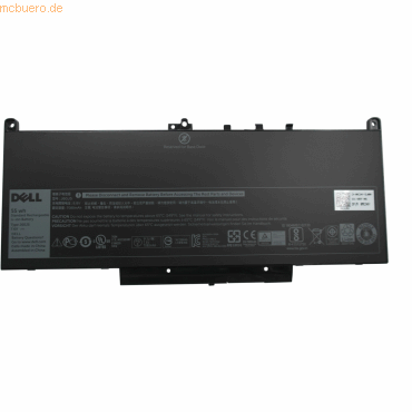 Bild von Dell Original Akku für Latitude 14 E7470(N016L74701580CN) (7080 mAh), Notebook Akku, Schwarz