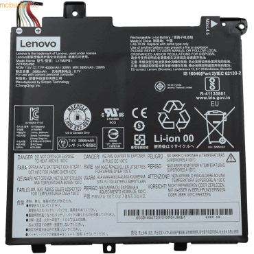 Bild von Lenovo Original Akku für SB10W67211 (4000 mAh), Notebook Akku, Schwarz
