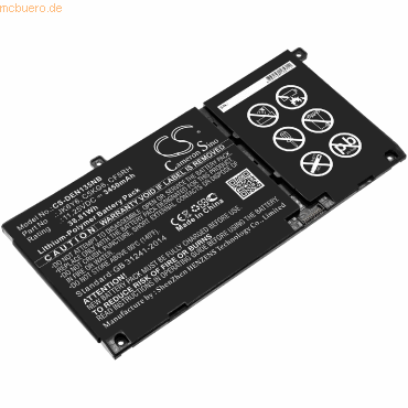 Bild von k.A. Akku für Dell Inspiron 13 5301 Li-Ion 11,25 Volt 3450 mAh schwarz
