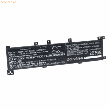 Bild von AGI Akku kompatibel mit Asus VivoBook 17 M705BA-BX032 (3600 mAh), Notebook Akku, Schwarz