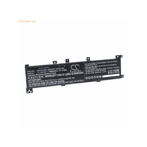 Bild von AGI Akku kompatibel mit Asus VivoBook F705UA-BX250T Akku Akku 3600 mAh, AGI Akku kompatibel mit Asus VivoBook F705UA-BX250T (3600 mAh), Notebook Akku, Schwarz, k.A. Akku für Asus VivoBook F705UA-BX250T Li-Pol 11,52 Volt 3600 mAh s