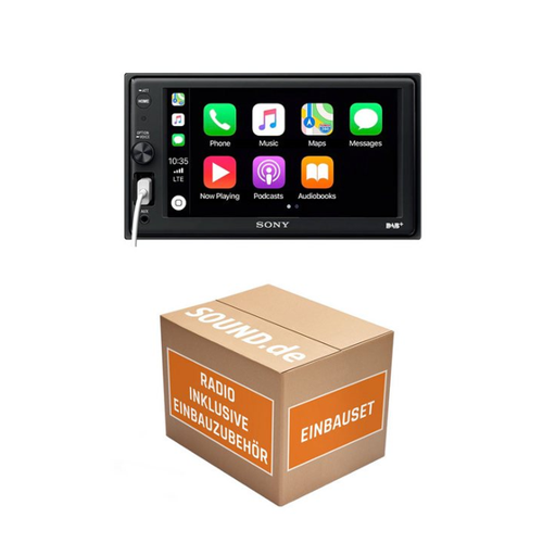 Bild von JUST SOUND best choice for caraudio Mercedes C-K W203 Autoradio mit AX1005DB Bluetooth CarPlay Einbauset Autoradio