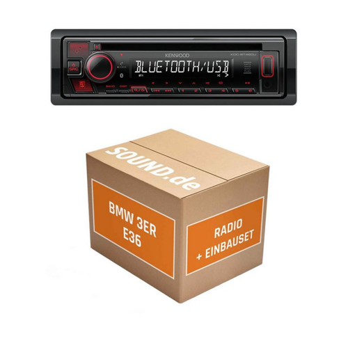 Bild von JUST SOUND best choice for caraudio Autoradio Einbaupaket KDC-BT460U passend für BMW 3er E36
