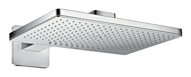 Bild von hansgrohe AXOR ShowerSolutions Kopfbrause 460/300 2jet  Rosette, Brausearm, Softcube Rosette, Farbe: Chrom