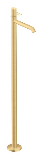 Bild von hansgrohe AXOR Uno Einhebel-Waschtischmischer, Bügelgriff, bodenstehend, ohne Ablaufgarnitur, Ausladung 266mm, Farbe: Brushed Gold Optic