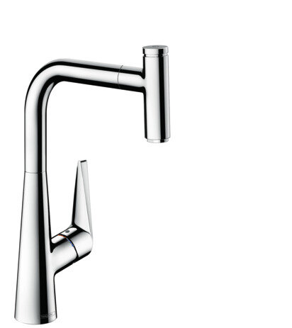Bild von hansgrohe Küchenarmatur Talis Select M51 Einhebel-Küchenmischer 300 1jet mit Ausziehauslauf und sBox - Chrom