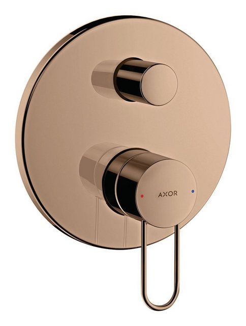 Bild von hansgrohe AXOR Uno  Einhebel-Wannenmischer Unterputz, Bügelgriff, Sicherungskombination, Farbe: Polished Red Gold