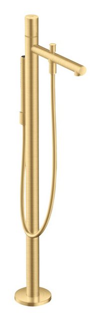Bild von hansgrohe AXOR Uno Einhebel-Wannenmischer, bodenstehend, Zerogriff, Ausladung 264mm, Farbe: Brushed Gold Optic