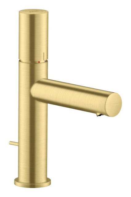 Bild von hansgrohe AXOR Uno Einhebel-Waschtischmischer 110, Zerogriff, Zugstangen-Ablaufgarnitur, Ausladung 123mm, Farbe: Brushed Brass